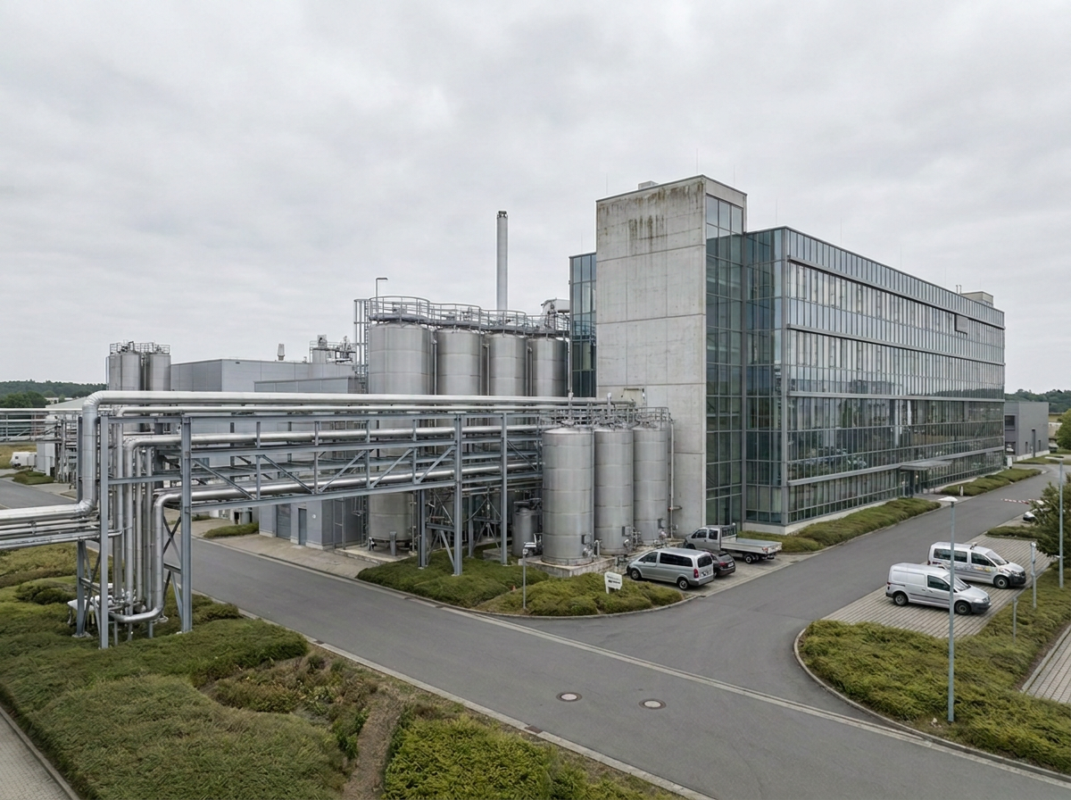 Industrieanlage mit Produktionsstandort